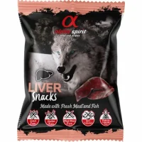 Alpha Spirit Liver Snack 50 g - kornfri hundesnacks med lever