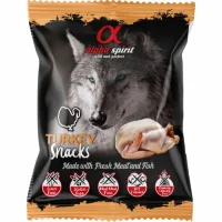 Alpha Spirit Turkey Snack 50 g - kornfri hundesnack med kalkun