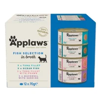Applaws Kattevådmad Fiskekasse jelly 12 x 70 g