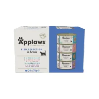 Applaws kattevådmad Kylling Bouillon Multipack 24x70 g