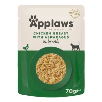 Applaws kattevådmad Kylling og Asparges 70 g (pouch)