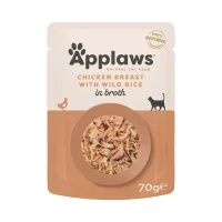 Applaws Kattevådmad Kylling og Vilde ris 70 g (pouch)