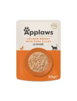 Applaws Kattevådmad Kyllingebryst og Tunfillet 70g (pouch)