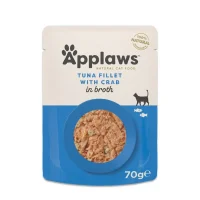 Applaws Kattevådmad Tun og Krabbe 70 g (pouch) - Naturligt vådfoder til katte