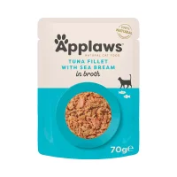 Applaws Kattevådmad Tunfillet & Havbars 70 g (pouch)