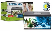 AquaEl Leddy Startersæt Day & Night Plus 54 Liter Sort Lampe