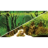 Baggrund til akvarium Canyon og Woodland (50 cm høj) 100 cm