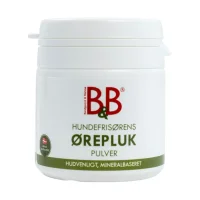 B&B mineralbaseret ørepluk pulver til hund - naturlig og nænsom pleje