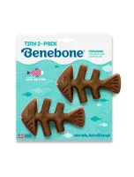 Benebone Fishbone Mini 2-pak - tyggeben med laksesmag