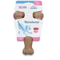 Benebone Puppy Wishbone Bacon M - hvalpe tyggeben med bacon