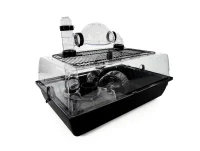 Big Alex Terrace Hamsterbur Sort 78x48x44 cm