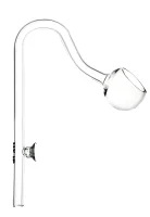 Blau Glas Ball Outflow udstrømmer 13 mm (til spandpumper )