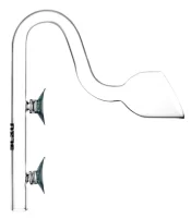 Blau Glas Trumpet Outflow udstrømmer 13 mm (til spandpumper)