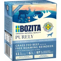 Bozita Hund Purely Pate Rensdyr 370 g - Naturligt og proteinrigt vådfoder