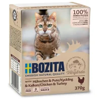 Bozita Kattefoder Bidder i Sovs med Kylling og Kalkun 370 gram