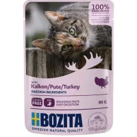 Bozita Kattefoder pose 85g Kalkun sovs