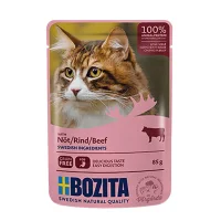 Bozita Kattefoder pose 85g oksekød gele