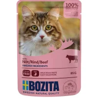 Bozita Kattefoder pose 85g Oksekød sovs