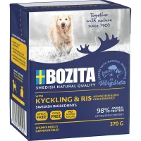 Bozita Naturals kylling og ris i gele 370 g - Naturlig hverdagsernæring
