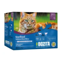 Bozita Sterilised Kød i gele 12 x 85 g - oksekød og kalkun