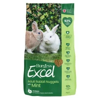 Burgess Excel Rabbit Adult 3 kg - Fuldfoder til voksne kaniner med mint