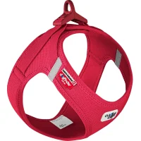 Curli Vest Hundesele Clasp Air Mesh 2XS Rød - let og behagelig sele til smaahunde