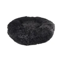 Cushion Krems fluffy rund hundeseng medium sort