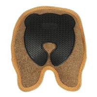 D&D Home Bobo Brown Chenille 18x19 cm - hundelegetøj med TPR og pivelyd