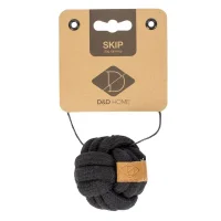 D&D Home Skip Ball XS 6 cm Sort Knudereb 10 mm - hundelegetøj