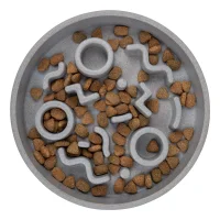 District 70 Bamboo Cat Slow Feeder Ice Blue