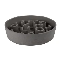 District 70 Bamboo Slow Feeder Grå M 21 cm 1200 ml