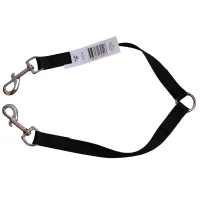 Dobbelt Hundesnor Nylon sort L