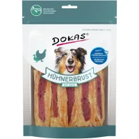 Dokas Kyllingebryst med and 220 g - naturlige hundesnacks af kylling og and