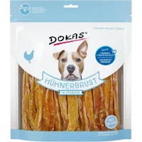 Dokas Kyllingebryststrimler 500 g - naturlige hundesnacks i stor pose