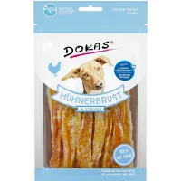 Dokas Kyllingebryststrimler 70 g - naturlige hundesnacks