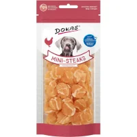 Dokas Mini-Steaks kyllingebryst 50 g - lækre hundesnacks med torsk