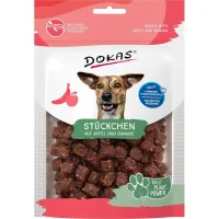 Dokas Stykker med æble og banan 105 g - frugtige hundesnacks