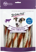Dokas Tyggetwister ko og and 200 g - langvarig tyggehygge