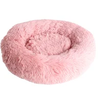 Donut Cozy Hundeseng Lyserød 50 cm - blød og hyggelig seng til små hunde