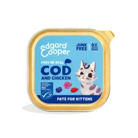 Edgard & Cooper pate til killinger med torsk og kylling 85 g