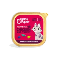 Edgard & Cooper pate til seniorkatte med kylling og kalkun 85 g