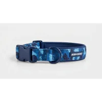 EzyDog Neopren Halsbånd M Blå Camouflage 37-41 cm