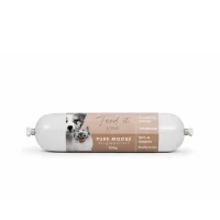 Feedit & Treat Pure elg 100 g - naturlig elgskærepølse til hund og kat