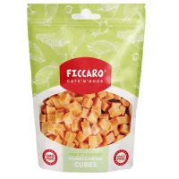 FICCARO Hundesnack Laks & Kylling Cubes - laks og kylling i tern 100 g