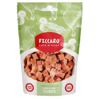 FICCARO Hundesnack Lam & And Cubes - lam og and i tern 100 g