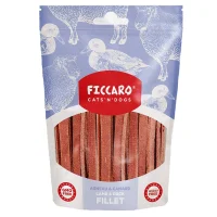 FICCARO Hundesnack Lam & And Fillet - lam og and i fileter 100 g