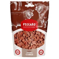 FICCARO Hundesnack Okse Soft Cubes - bløde tern af okse 100 g