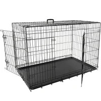 Flamingo Hundebur i metal Keo Sort XL
