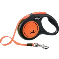 Flexi New Neon bånd M 5 meter 25 kg orange