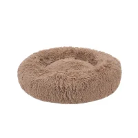 Fluffy hundeseng L Brun 100,5 x 100,5cm